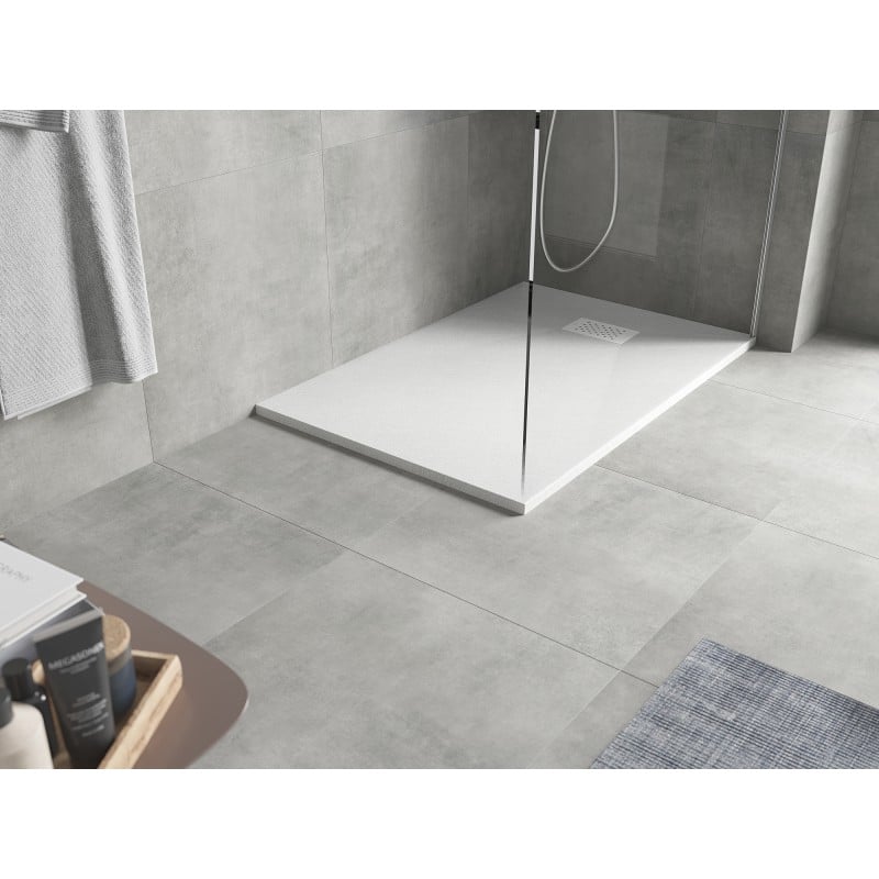 Mexen Hugo receveur de douche rectangulaire SMC 120 x 80 cm, blanc, cache blanc - 42108012-W