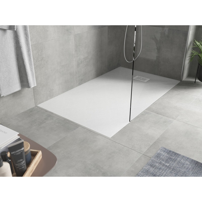 Mexen Hugo receveur de douche rectangulaire SMC 150 x 80 cm, blanc, cache blanc - 42108015-W