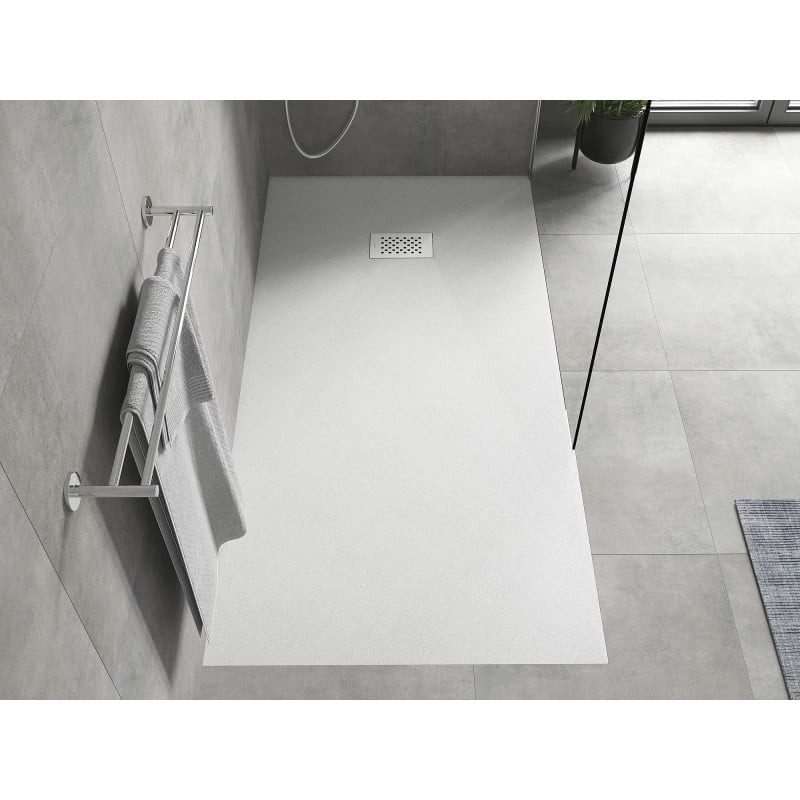 Mexen Hugo receveur rectangulaire SMC 170 x 80 cm, blanc, cache blanc - 42108017-W