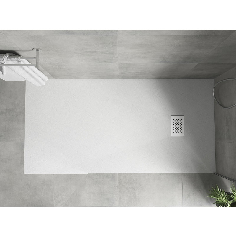 Mexen Hugo receveur de douche rectangulaire SMC 170 x 80 cm, blanc, cache blanc - 42108017-W