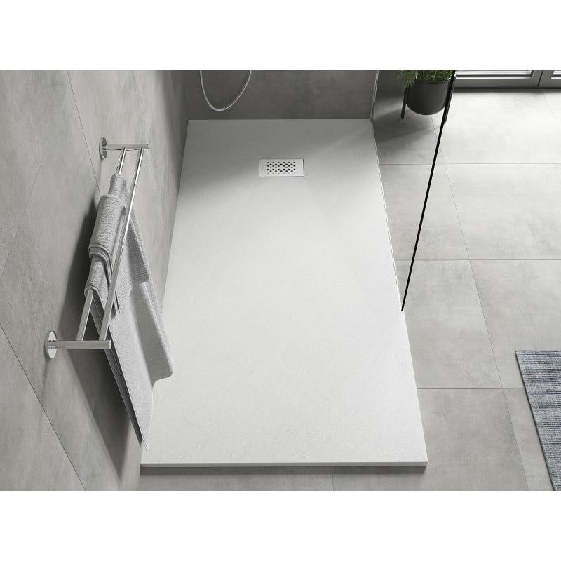 Mexen Hugo receveur rectangulaire SMC 170 x 80 cm, blanc, cache blanc - 42108017-W