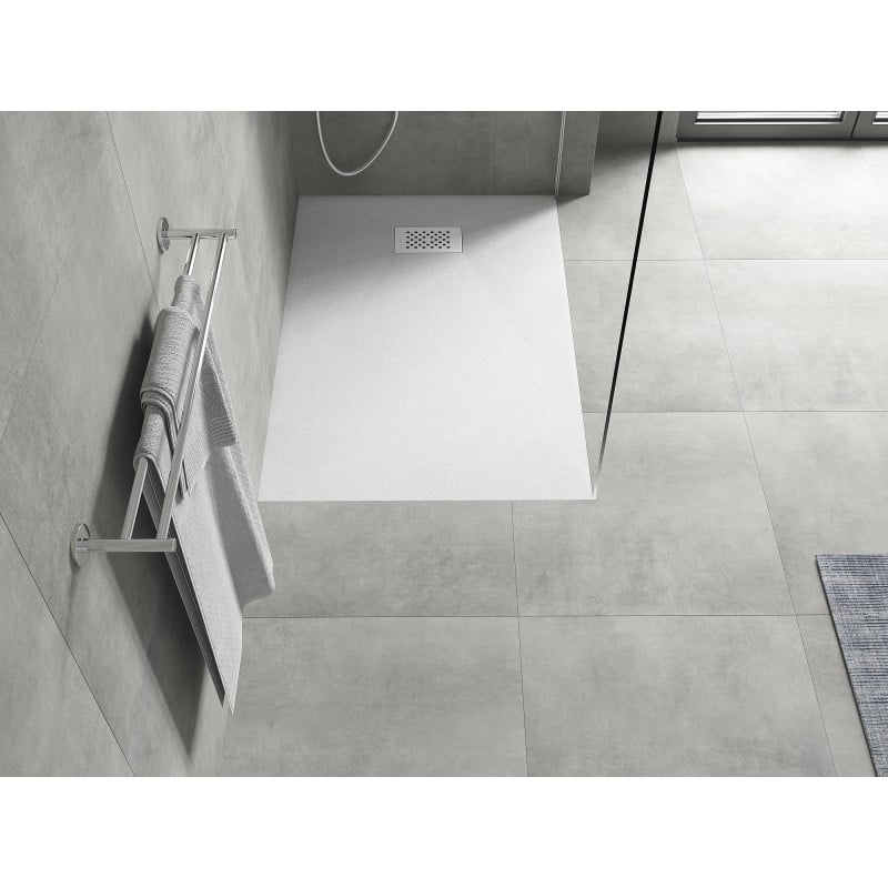 Mexen Hugo receveur rectangulaire SMC 100 x 90 cm, blanc, cache blanc - 42109010-W