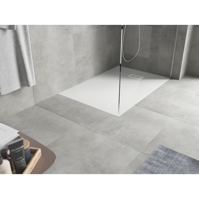 Mexen Hugo receveur rectangulaire SMC 100 x 90 cm, blanc, cache blanc - 42109010-W