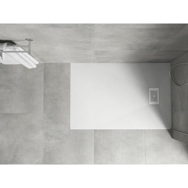 Mexen Hugo receveur de douche rectangulaire SMC 120 x 90 cm, blanc, cache blanc - 42109012-W
