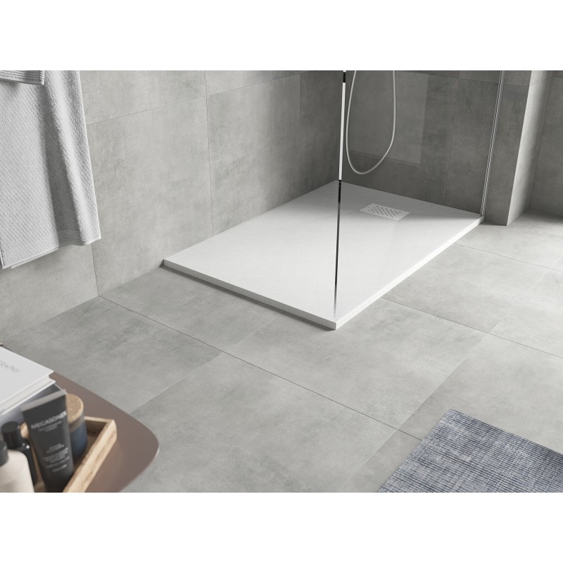 Mexen Hugo receveur de douche rectangulaire SMC 120 x 90 cm, blanc, cache blanc - 42109012-W