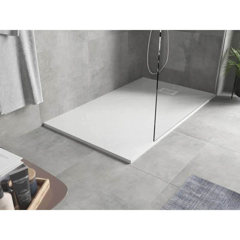 Mexen Hugo receveur de douche rectangulaire SMC 160 x 90 cm, blanc, cache blanc - 42109016-W
