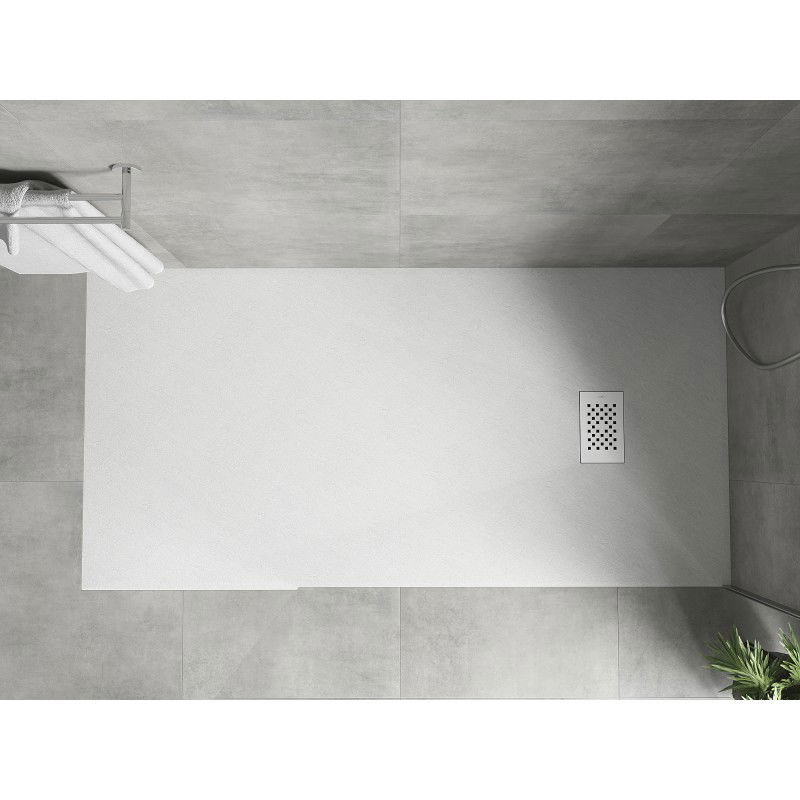 Mexen Hugo receveur de douche rectangulaire SMC 170 x 90 cm, blanc, cache blanc - 42109017-W