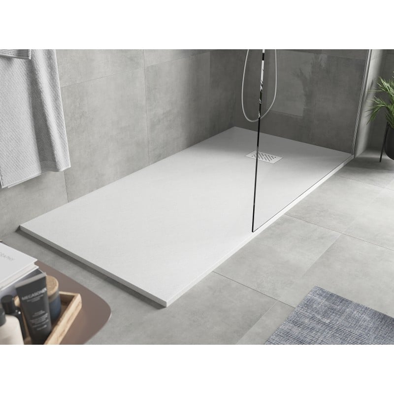 Mexen Hugo receveur rectangulaire SMC 180 x 90 cm, blanc, cache blanc - 42109018-W