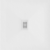 Receveur Mexen Hugo carré SMC 100 x 100 cm, blanc, cache blanc - 42101010-W