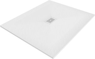 Mexen Hugo receveur de douche rectangulaire SMC 130 x 100 cm, blanc, cache blanc - 42101013-W