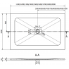 Mexen Hugo bac à douche rectangulaire SMC 140 x 100 cm, blanc, cache blanc - 42101014-W