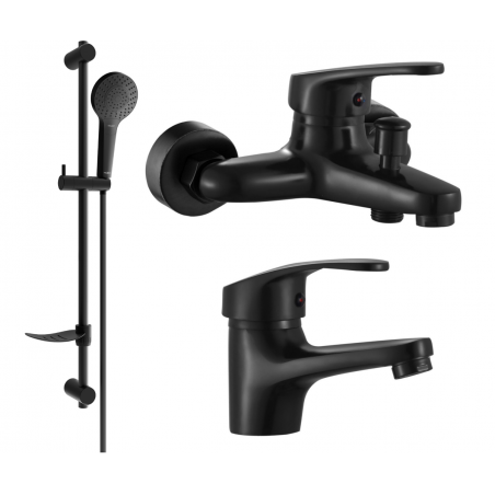 Mexen Erica DF05 set de bain, noir - 746403DF05-70