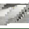 Mexen Hugo bac rectangulaire SMC 120 x 70 cm, blanc, grille dorée - 42107012-G