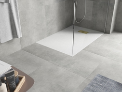 Mexen Hugo receveur de douche rectangulaire SMC 120 x 80 cm, blanc, cache doré - 42108012-G