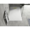 Mexen Hugo receveur rectangulaire SMC 150 x 80 cm, blanc, cache doré - 42108015-G