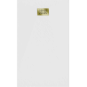 Mexen Hugo receveur rectangulaire SMC 160 x 80 cm, blanc, cache doré - 42108016-G