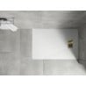 Receveur rectangulaire Mexen Hugo SMC 130 x 90 cm, blanc, cache doré - 42109013-G