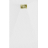Baignoire rectangulaire Mexen Hugo SMC 140 x 90 cm, blanche, cache en or - 42109014-G