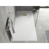 Mexen Hugo receveur de douche rectangulaire SMC 170 x 90 cm, blanc, cache doré - 42109017-G