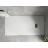 Mexen Hugo receveur rectangulaire SMC 170 x 90 cm, blanc, cache or - 42109017-G