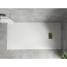 Mexen Hugo receveur de douche rectangulaire SMC 180 x 90 cm, blanc, cache doré - 42109018-G