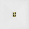 Bâti Mexen Hugo carré SMC 100 x 100 cm, blanc, cache en or - 42101010-G