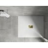 Mexen Hugo receveur de douche rectangulaire SMC 120 x 100 cm, blanc, cache doré - 42101012-G
