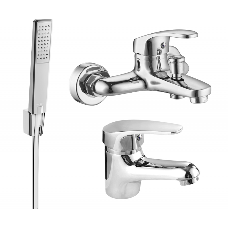 Mexen Erica R72 ensemble de bain, chrome - 746403R72-00