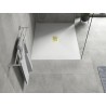 Mexen Hugo receveur rectangulaire SMC 130 x 100 cm, blanc, cache doré - 42101013-G