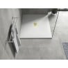 Mexen Hugo receveur de douche rectangulaire SMC 120 x 100 cm, blanc, cache doré - 42101012-G