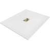 Mexen Hugo receveur rectangulaire SMC 130 x 100 cm, blanc, cache doré - 42101013-G