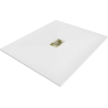 Receveur rectangulaire Mexen Hugo SMC 120 x 100 cm, blanc, cache doré - 42101012-G