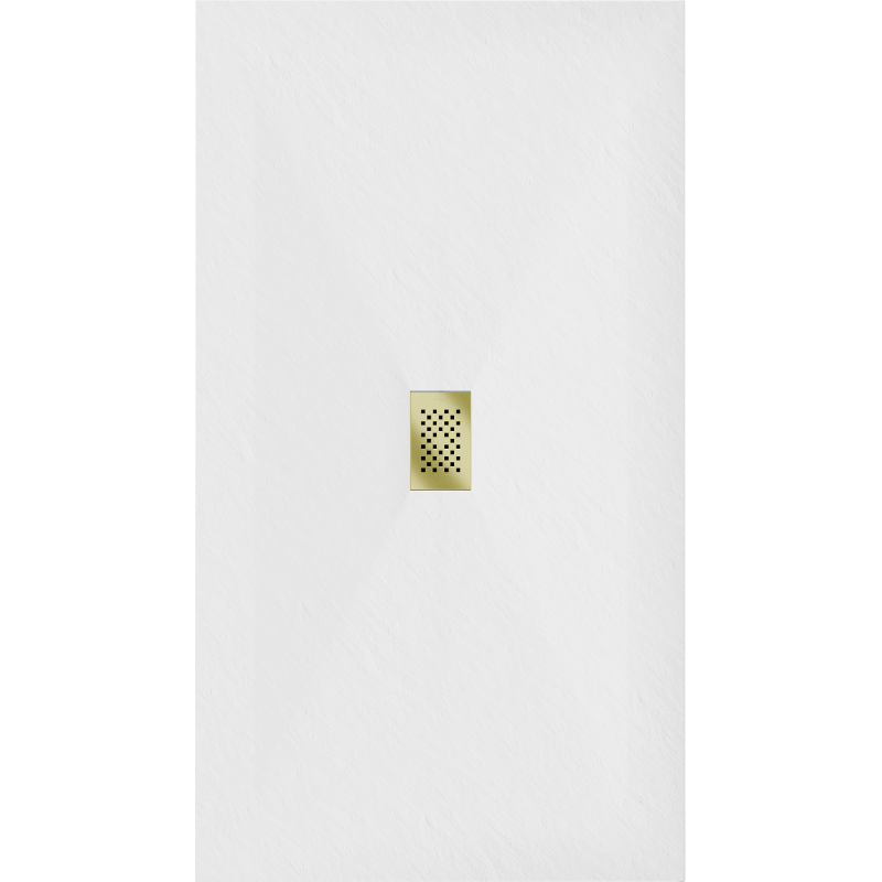 Mexen Hugo receveur de douche rectangulaire SMC 150 x 100 cm, blanc, cache or - 42101015-G