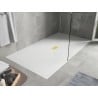 Mexen Hugo receveur de douche rectangulaire SMC 150 x 100 cm, blanc, cache or - 42101015-G