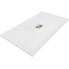 Mexen Hugo receveur rectangulaire SMC 160 x 100 cm, blanc, cache or - 42101016-G