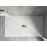 Mexen Hugo receveur rectangulaire SMC 180 x 100 cm, blanc, cache doré - 42101018-G