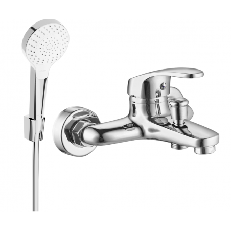 Mexen Erica R05 robinet de baignoire avec ensemble de douche, chrome - 74643R05-00