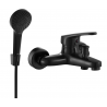 Mexen Erica Robinet de baignoire R05 avec ensemble de douche, noir - 74643R05-70