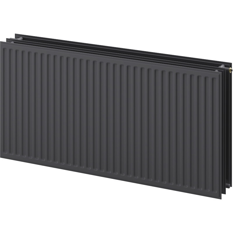 Mexen CVH30 Radiateur hygiénique à plaque 900 x 2200 mm, connexion inférieure, 4541 W, anthracite - W630H-090-220-66