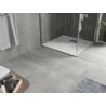 Mexen Hugo receveur de douche carré SMC 80 x 80 cm, blanc, cache inox - 42108080-X