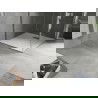 Baignoire Mexen Hugo carrée SMC 90 x 90 cm, blanche, avec cache inox - 42109090-X