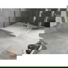 Baignoire Mexen Hugo carrée SMC 90 x 90 cm, blanche, avec cache inox - 42109090-X