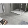 Mexen Hugo receveur de douche carré SMC 90 x 90 cm, blanc, cache inox - 42109090-X