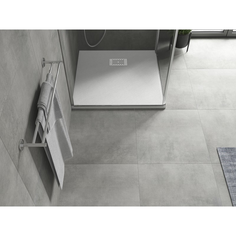 Mexen Hugo receveur de douche carré SMC 70 x 70 cm, blanc, cache blanc - 42107070-W