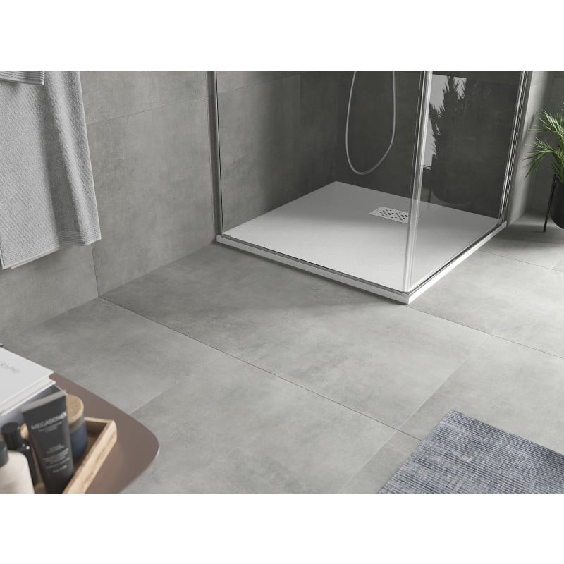 Mexen Hugo receveur de douche carré SMC 80 x 80 cm, blanc, cache blanc - 42108080-W