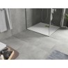 Mexen Hugo receveur de douche carré SMC 80 x 80 cm, blanc, cache-décor doré - 42108080-G