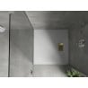 Mexen Hugo receveur de douche carré SMC 90 x 90 cm, blanc, cache d'or - 42109090-G