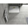 Mexen Hugo receveur de douche carré SMC 90 x 90 cm, blanc, cache d'or - 42109090-G