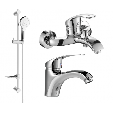 Ensemble de baignoire Mexen Fabia DF05, chrome - 746503DF05-00