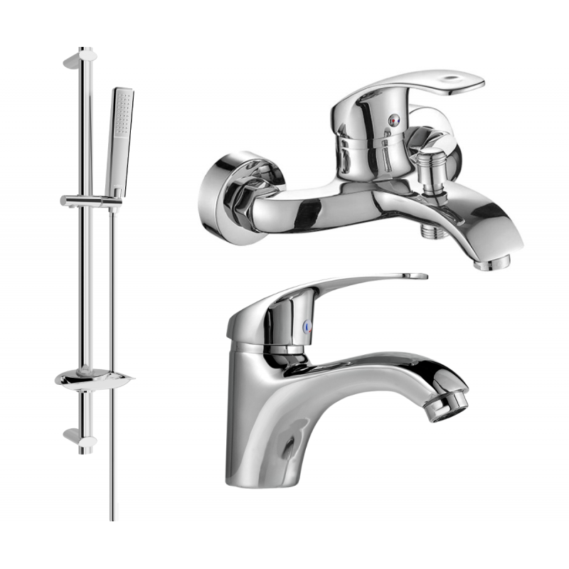Mexen Fabia Ensemble de bain DB72, chrome - 746503DB72-00